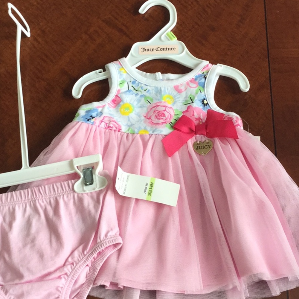 NWT Juicy Couture Baby girl dress/matching bloomer